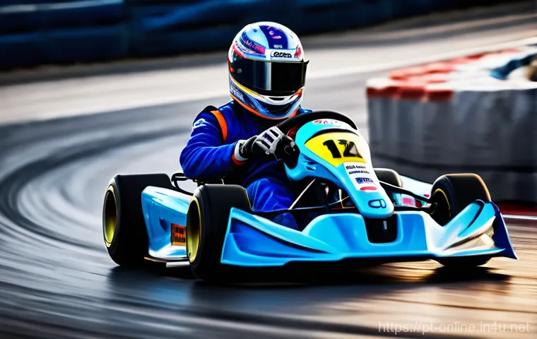 카트라이더  붐업 인기 비결 - Prompt 1: Adrenaline-Fueled Drift Master**